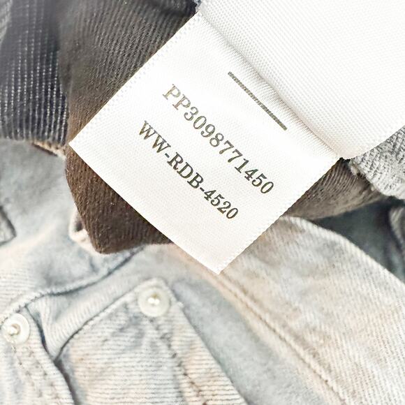 Everlane The 90's Cheeky Jean Organic Cotton Button Fly Gray Denim Size 27 Crop - Picture 8 of 9